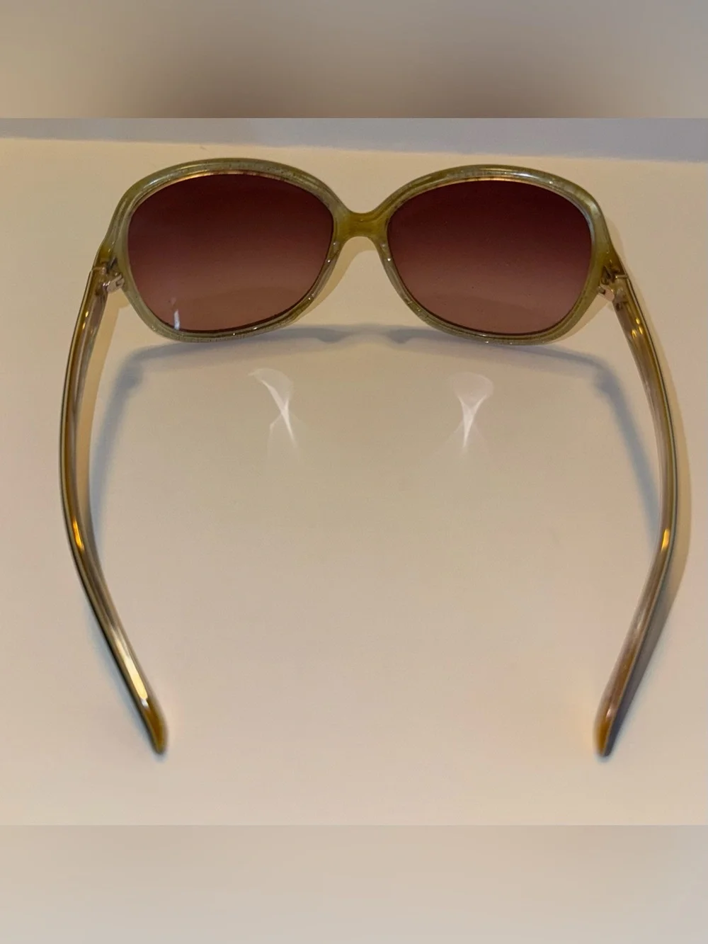 Kate Spade GABI/S OJBY Oversized Round Gradient Sunglasses 130 Gold Tortoise